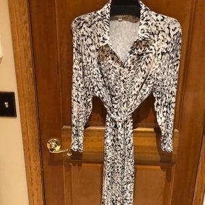 Print shirt dress Cabi